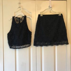 Hollister Navy Two Piece Set